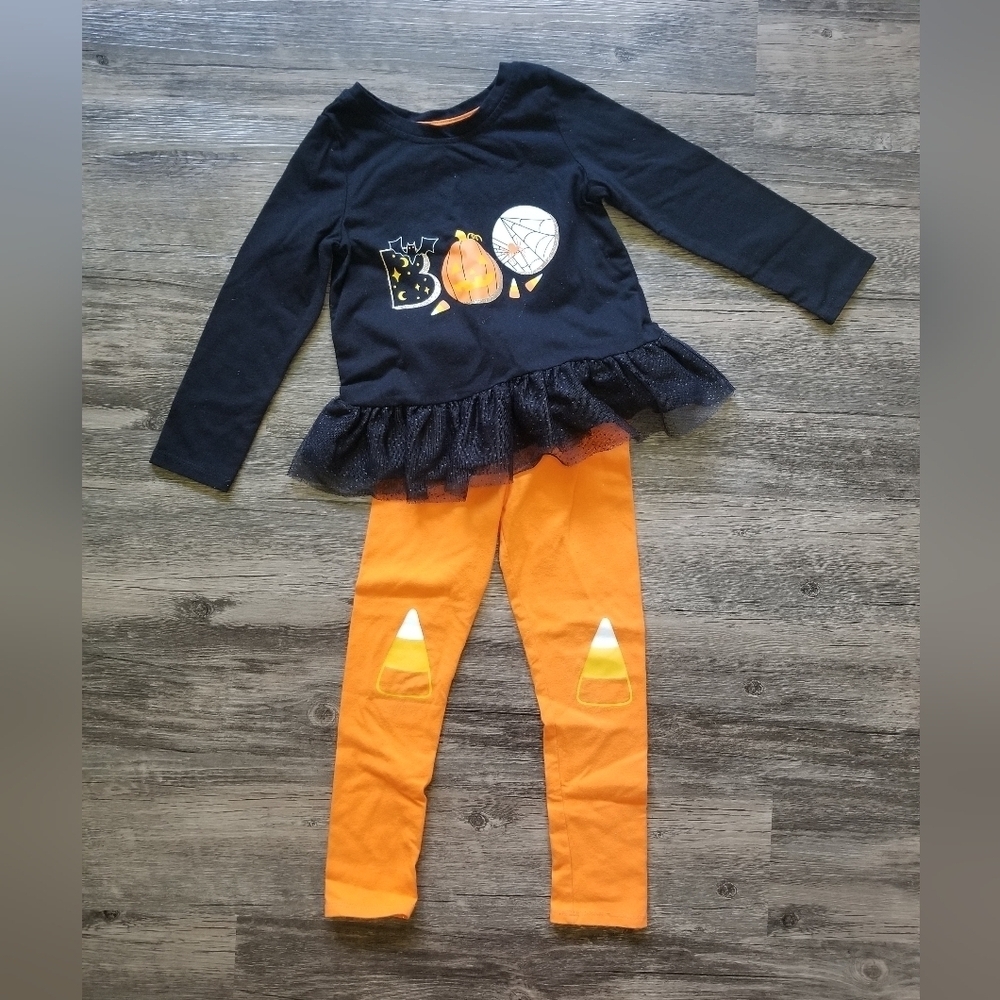 Cat & Jack Candy Corn Halloween Outfit